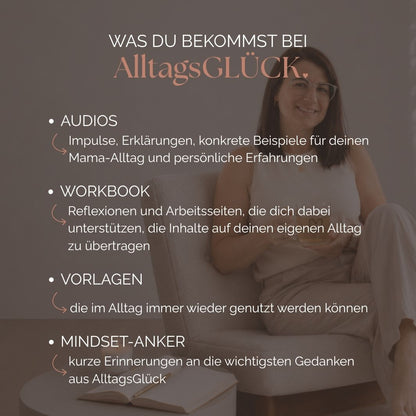 AlltagsGLÜCK | Audios &amp; Workbook für einen leichteren Mama-Alltag | Dig. Download