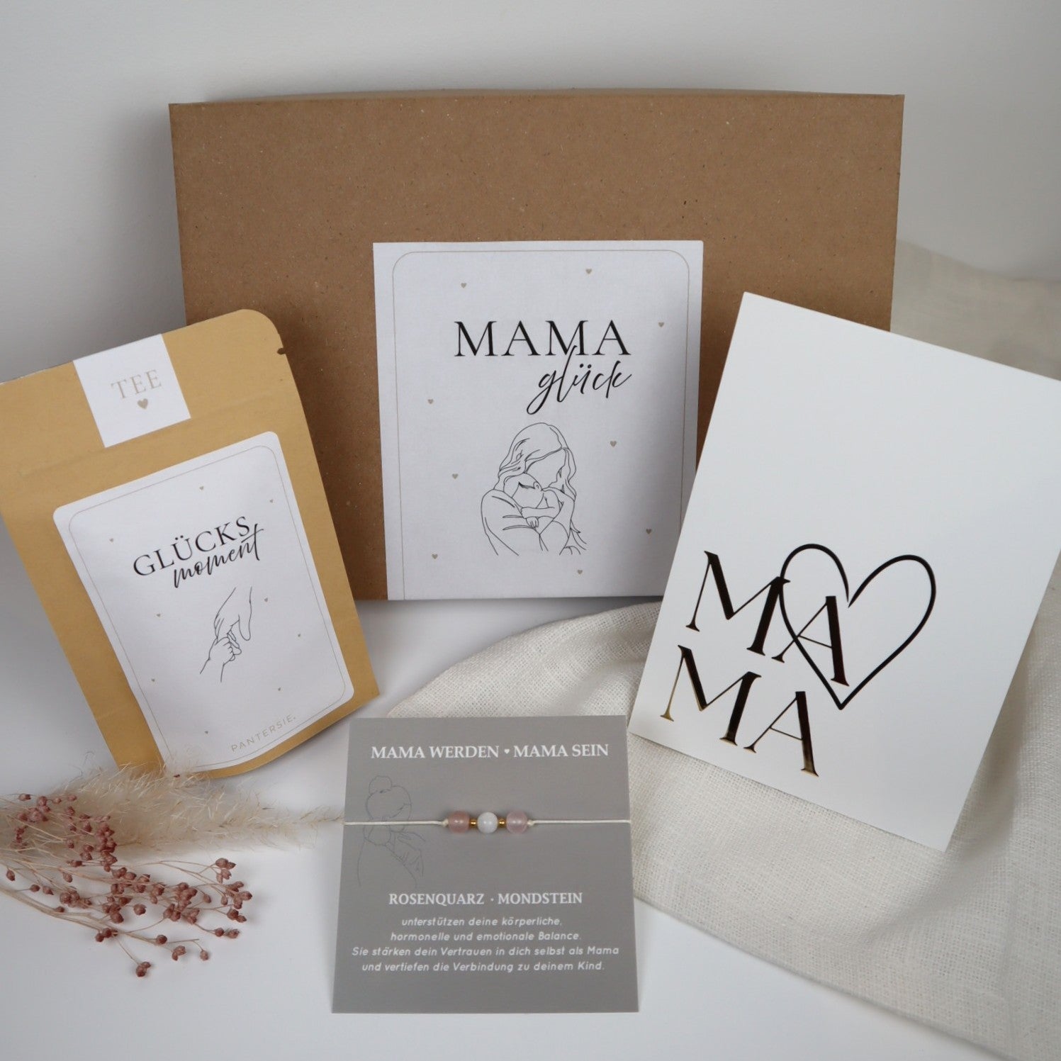 Mama-Glück Geschenkbox | Set für frischgebackene Mamas