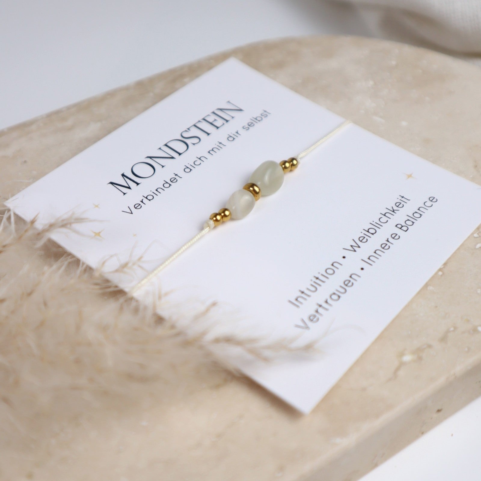 Edelstein Armband Mondstein | Intuition, Weiblichkeit &amp; innere Balance