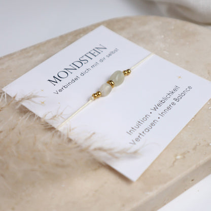 Edelstein Armband Mondstein | Intuition, Weiblichkeit &amp; innere Balance