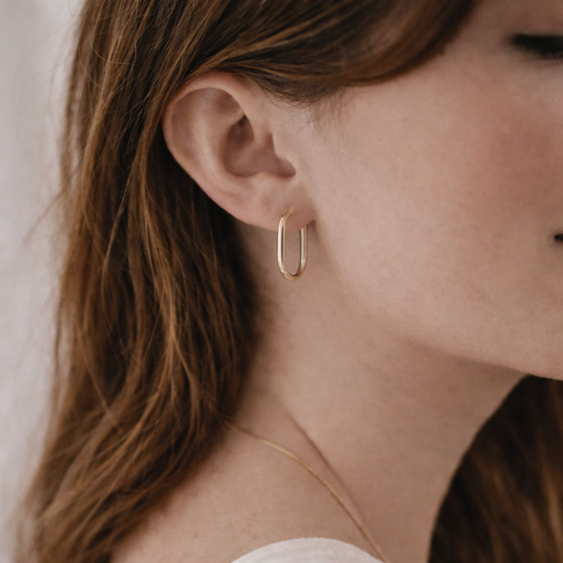 Creolen oval – Edelstahl goldfarben