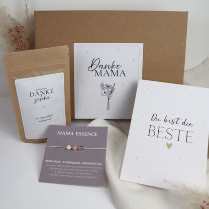 Mama Geschenkbox "Danke Mama" | Kleine Box mit Tee &amp; Armband