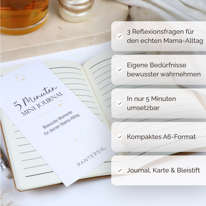 Mini-Journal Mama-Alltag | 5 bewusste Minuten nur für dich