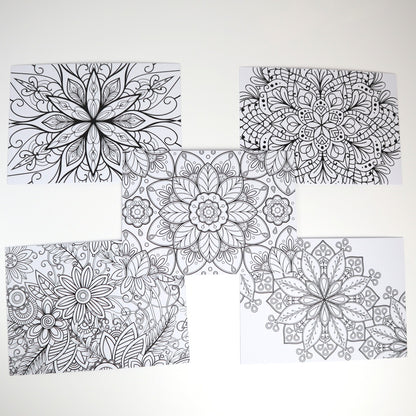 Mandala-Postkarten zum Ausmalen | Kleine kreative Auszeiten im Alltag