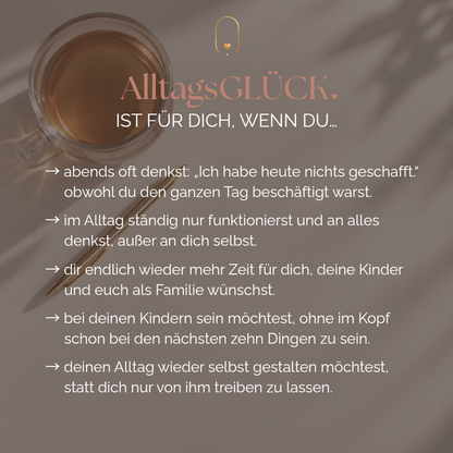 AlltagsGLÜCK | Audios &amp; Workbook für einen leichteren Mama-Alltag | Dig. Download
