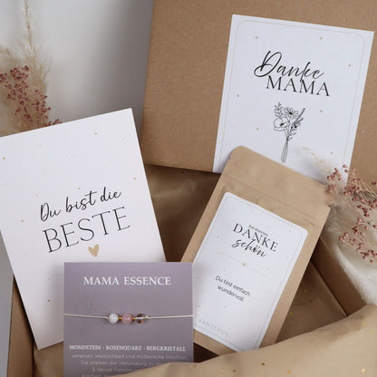 Mama Geschenkbox "Danke Mama" | Kleine Box mit Tee &amp; Armband