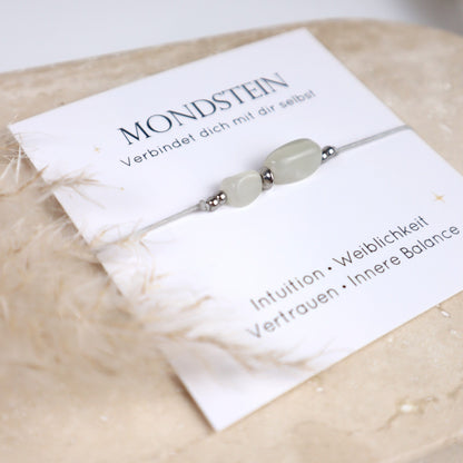 Edelstein Armband Mondstein | Intuition, Weiblichkeit &amp; innere Balance