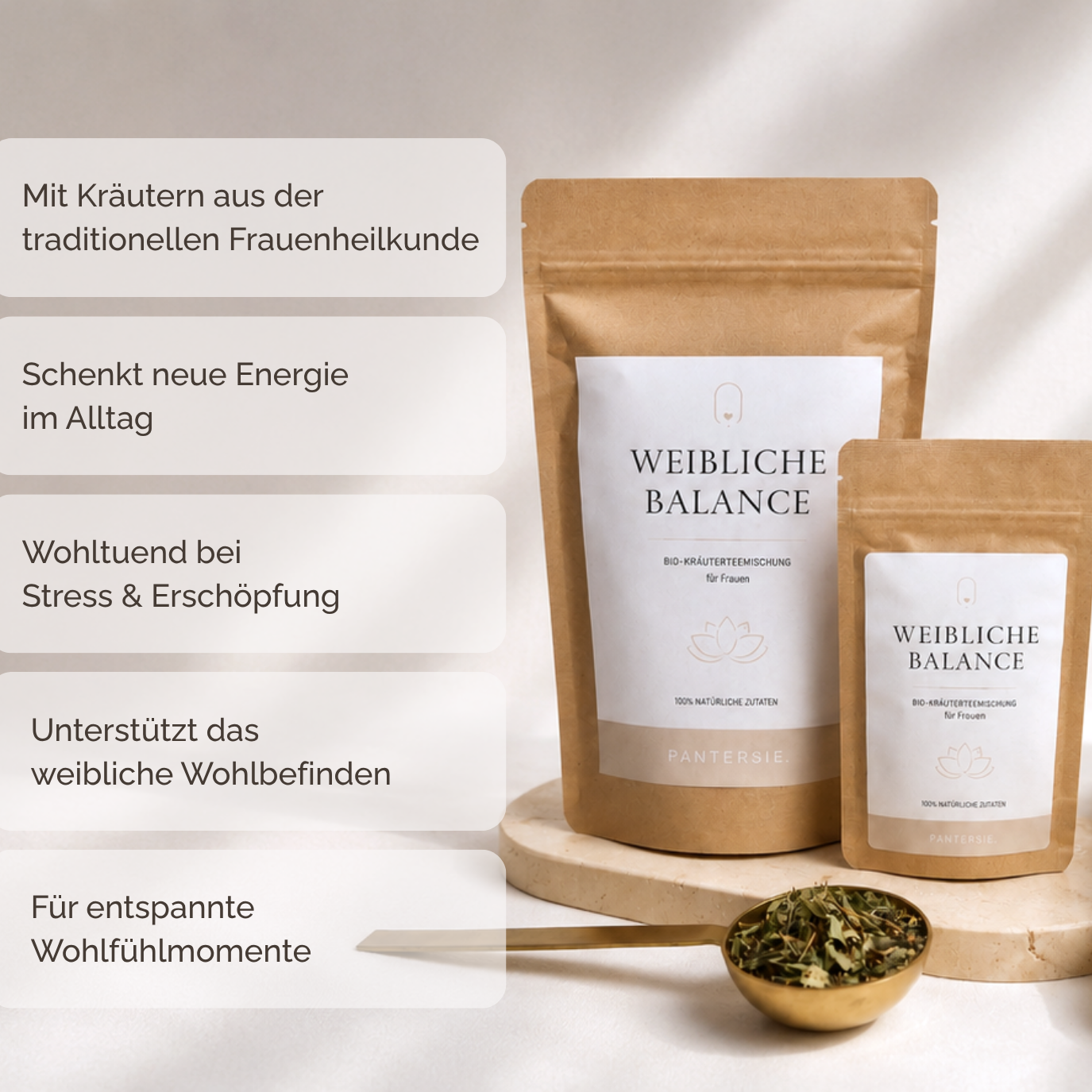 Powerfrau Geschenkbox mit Tee, Edelstein-Armband &amp; Karte für Frauen